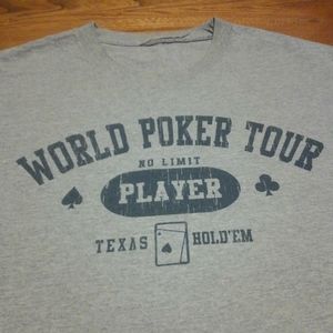 ♠️♦️ WPT Vintage Shirt 🎴 Large 🌎 World Poker Tour No Limit Hold Em Player NLHE